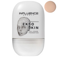 Тональная основа с высокой степенью покрытия Ekso Skin, тон 04 medium / бежевый