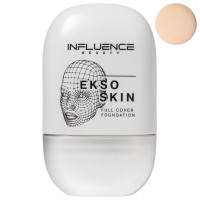 Тональная основа с высокой степенью покрытия Ekso Skin, тон 02 light / светлый